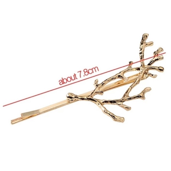 NEW Gold Hair Boho Pin branch Minimalist hairpin main image 4